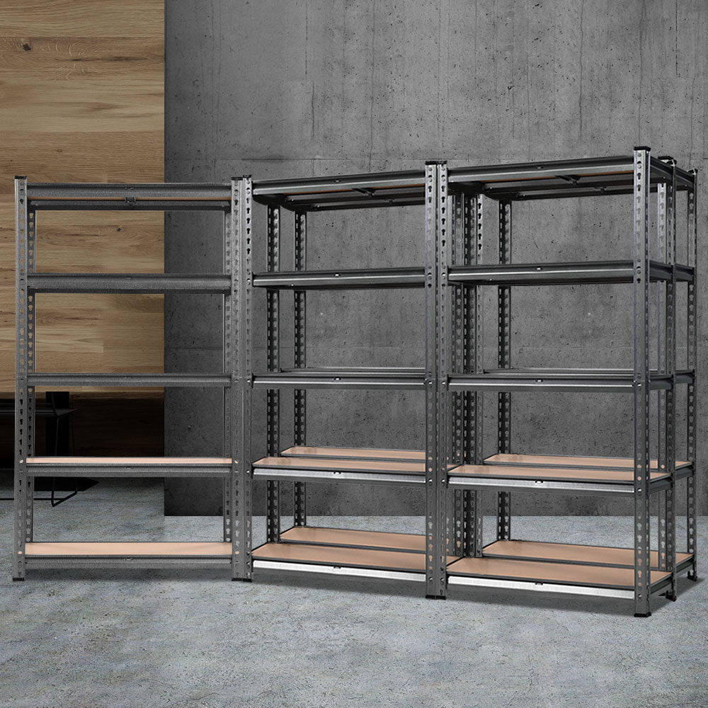 Wall Storage Racks: Giantz 5x1.5M Garage Shelving Warehouse Rack Pallet Racking Storage Charcoal