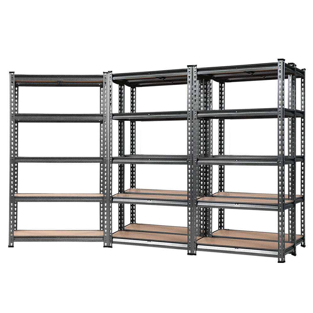 Wall Storage Racks: Giantz 5x1.5M Garage Shelving Warehouse Rack Pallet Racking Storage Charcoal