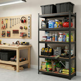 Wall Storage Racks: Giantz Garage Shelving 1.6X0.8m Warehouse Shelves Storage Rack Pallet Racking Black