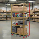 Wall Storage Racks: Giantz Garage Shelving 1.6X0.8m Warehouse Shelves Storage Rack Pallet Racking Yellow