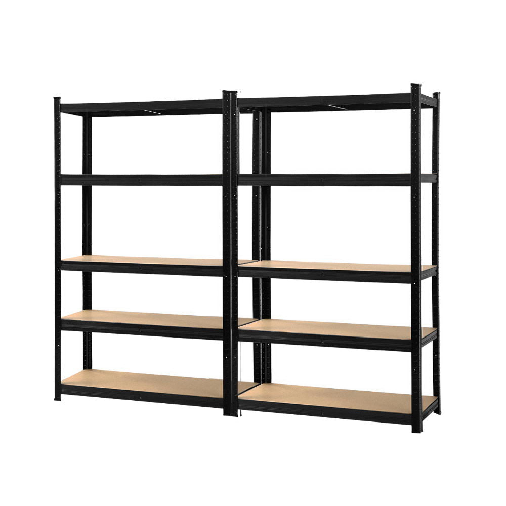 Wall Storage Racks: Giantz 2x1.8M Garage Shelving Warehouse Rack Pallet Racking Storage Shelf Black