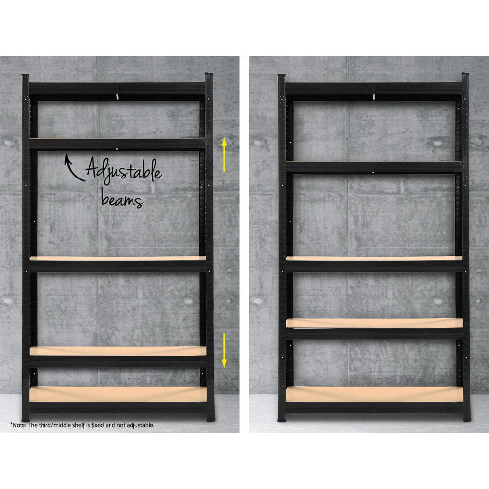 Wall Storage Racks: Giantz 3x1.8M Garage Shelving Warehouse Rack Pallet Racking Storage Shelf Black