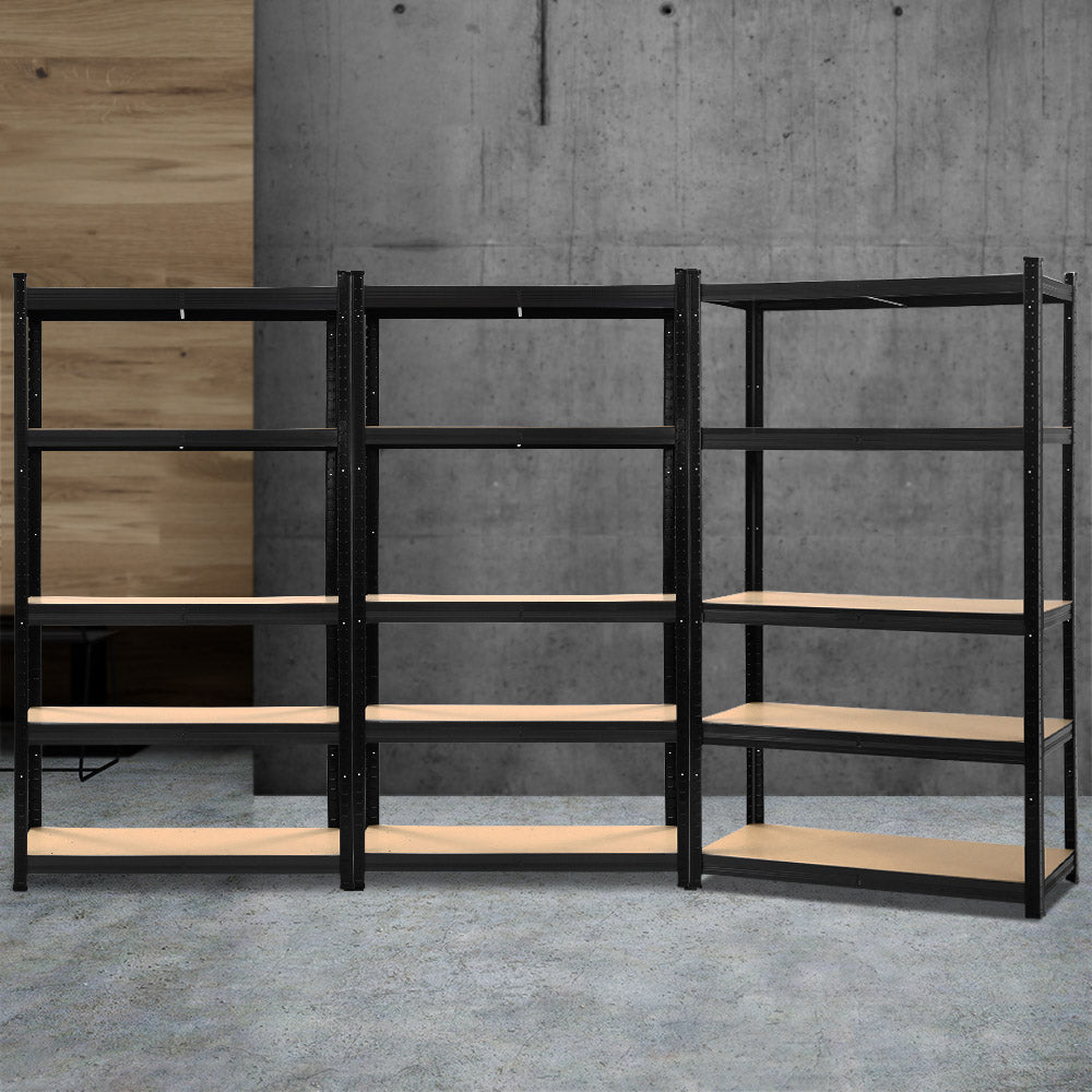 Wall Storage Racks: Giantz 3x1.8M Garage Shelving Warehouse Rack Pallet Racking Storage Shelf Black