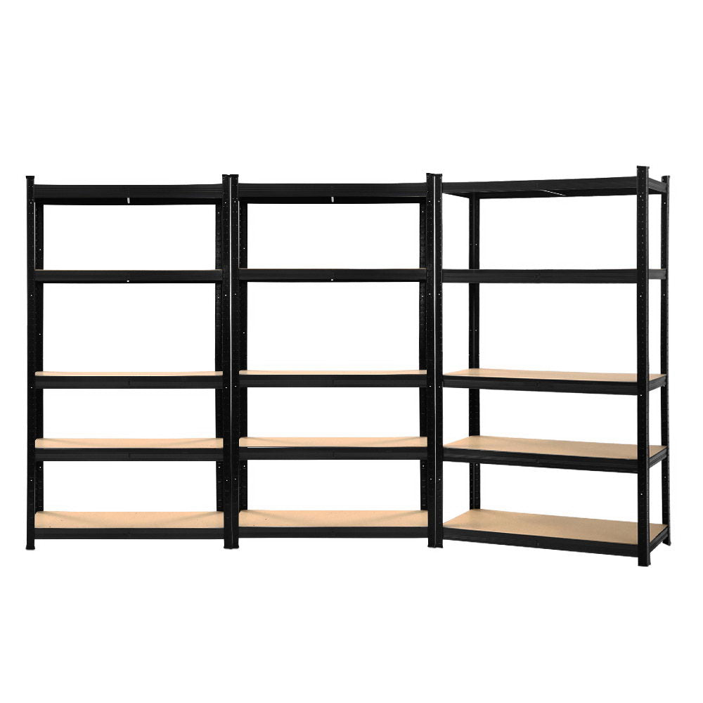 Wall Storage Racks: Giantz 3x1.8M Garage Shelving Warehouse Rack Pallet Racking Storage Shelf Black