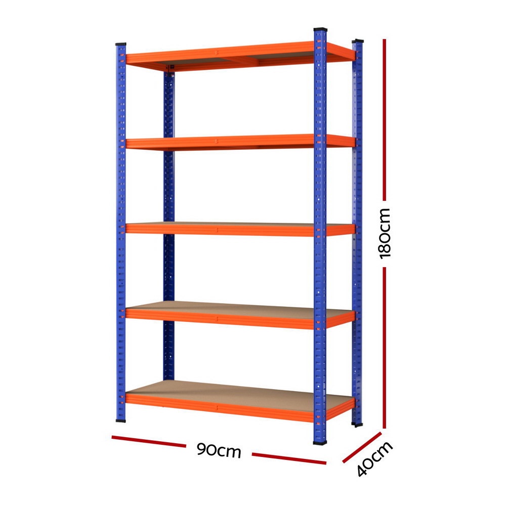 Wall Storage Racks: 3 x 1.8M Giantz Garage Shelving Warehouse Rack