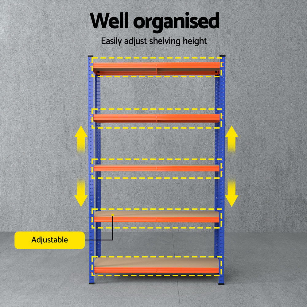 Wall Storage Racks: 3 x 1.8M Giantz Garage Shelving Warehouse Rack