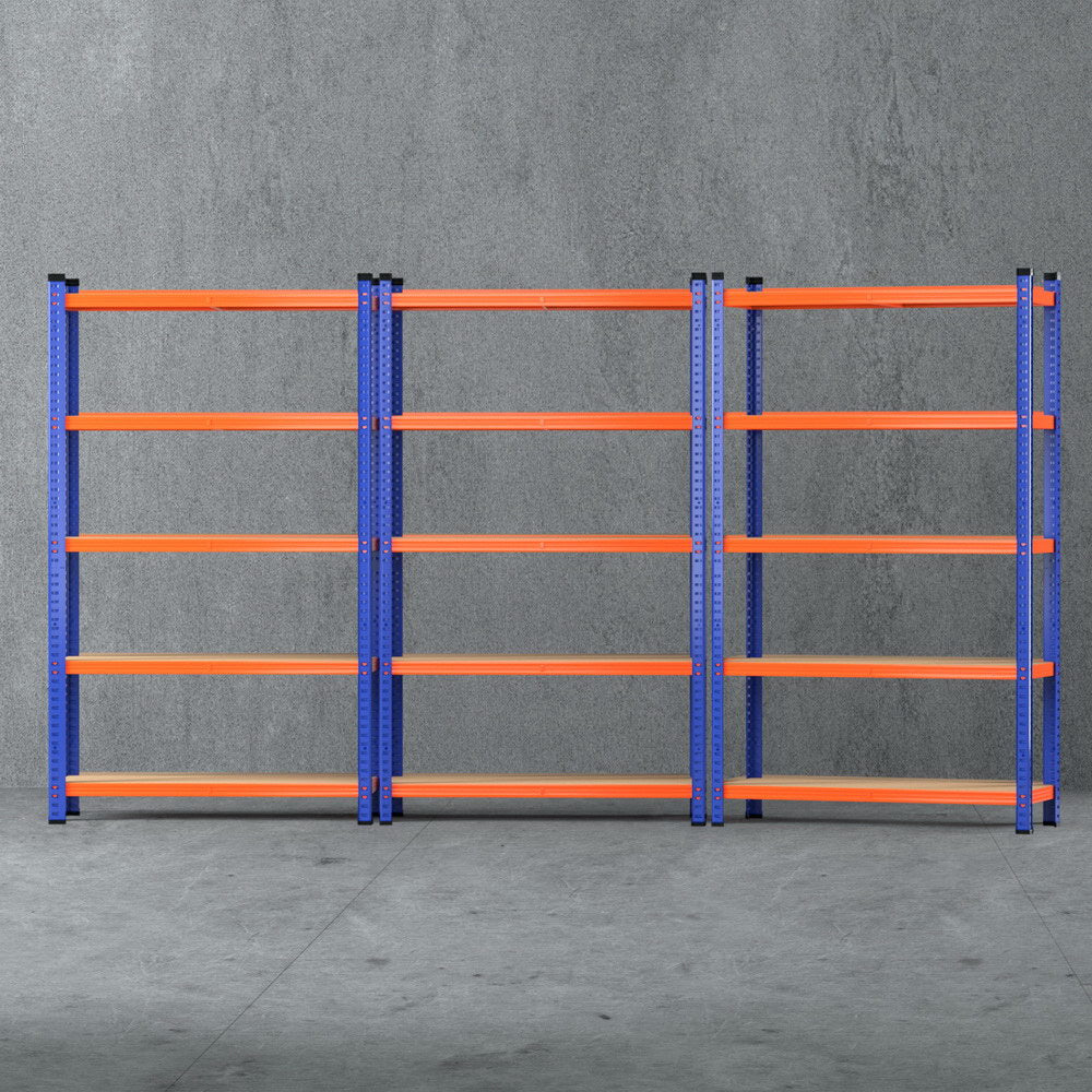 Wall Storage Racks: 3 x 1.8M Giantz Garage Shelving Warehouse Rack