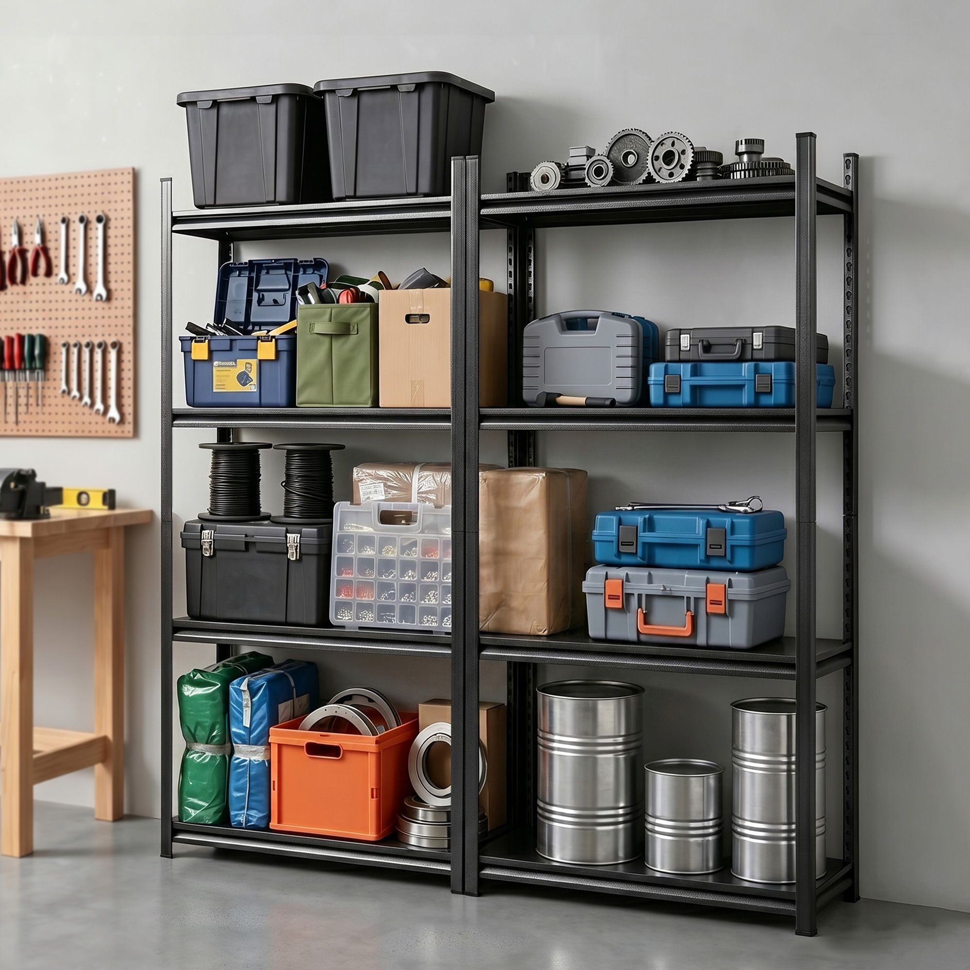Giantz Garage Shelving 1.8X1.8m Warehouse Rack Storage Shelves Workshop Racks Steel