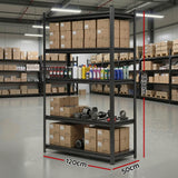 Wall Storage Racks: Giantz Garage Shelving 1.8X1.2m Warehouse Rack Storage Shelves Workshop Racks Steel