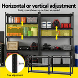 Wall Storage Racks: Giantz Garage Shelving 1.8X1.2m Warehouse Rack Storage Shelves Workshop Racks Steel