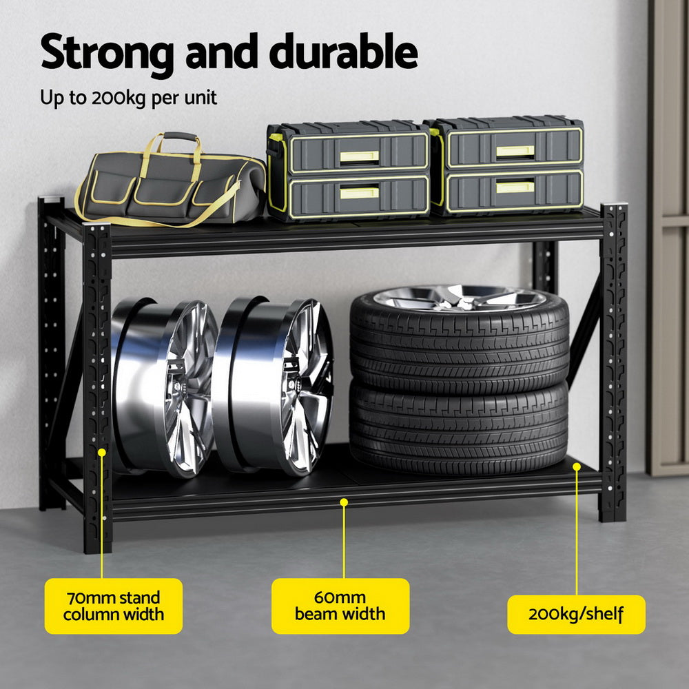 Wall Storage Racks: Giantz 1.5Mx0.9M Warehouse Shelving Garage Rack