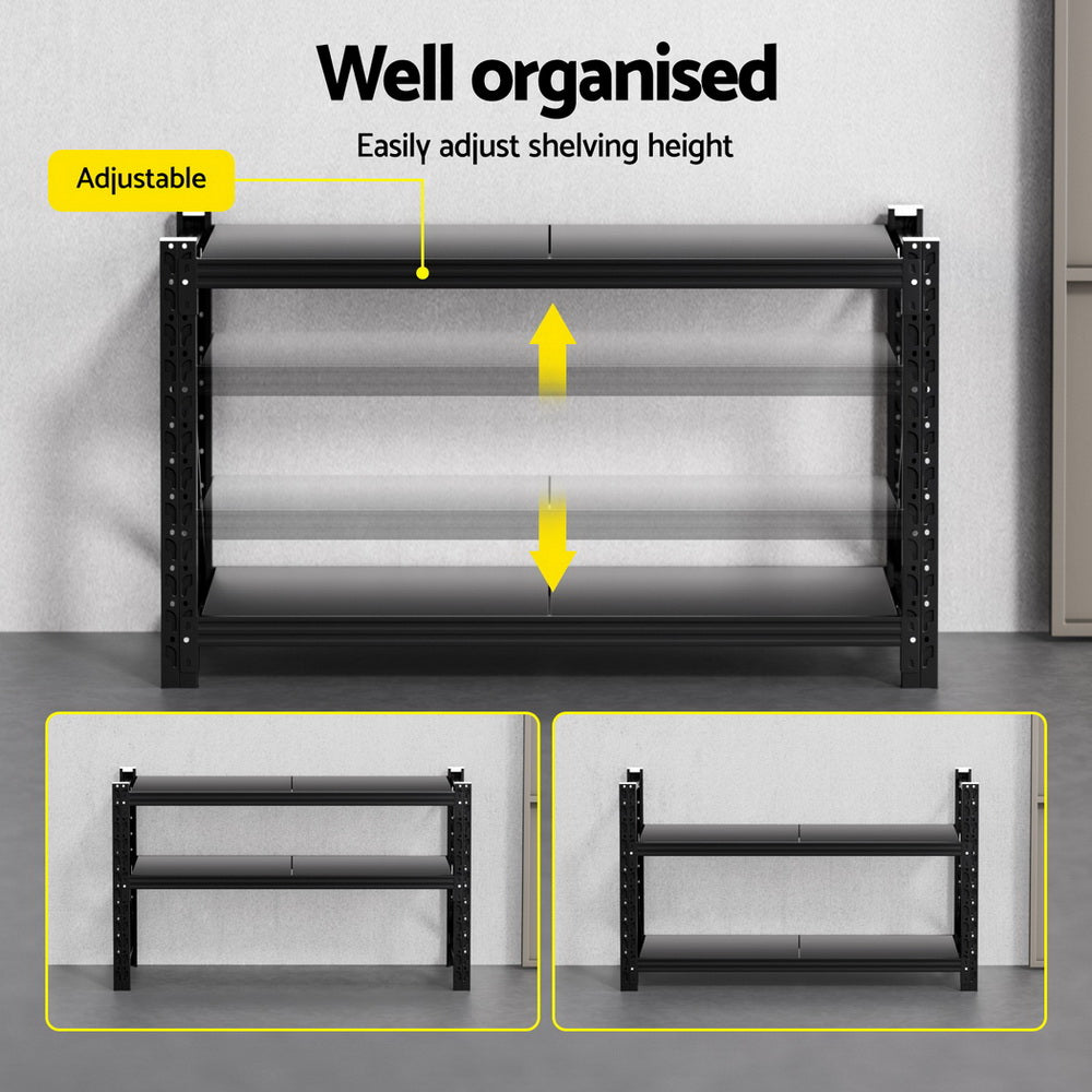 Wall Storage Racks: Giantz 1.5Mx0.9M Warehouse Shelving Garage Rack