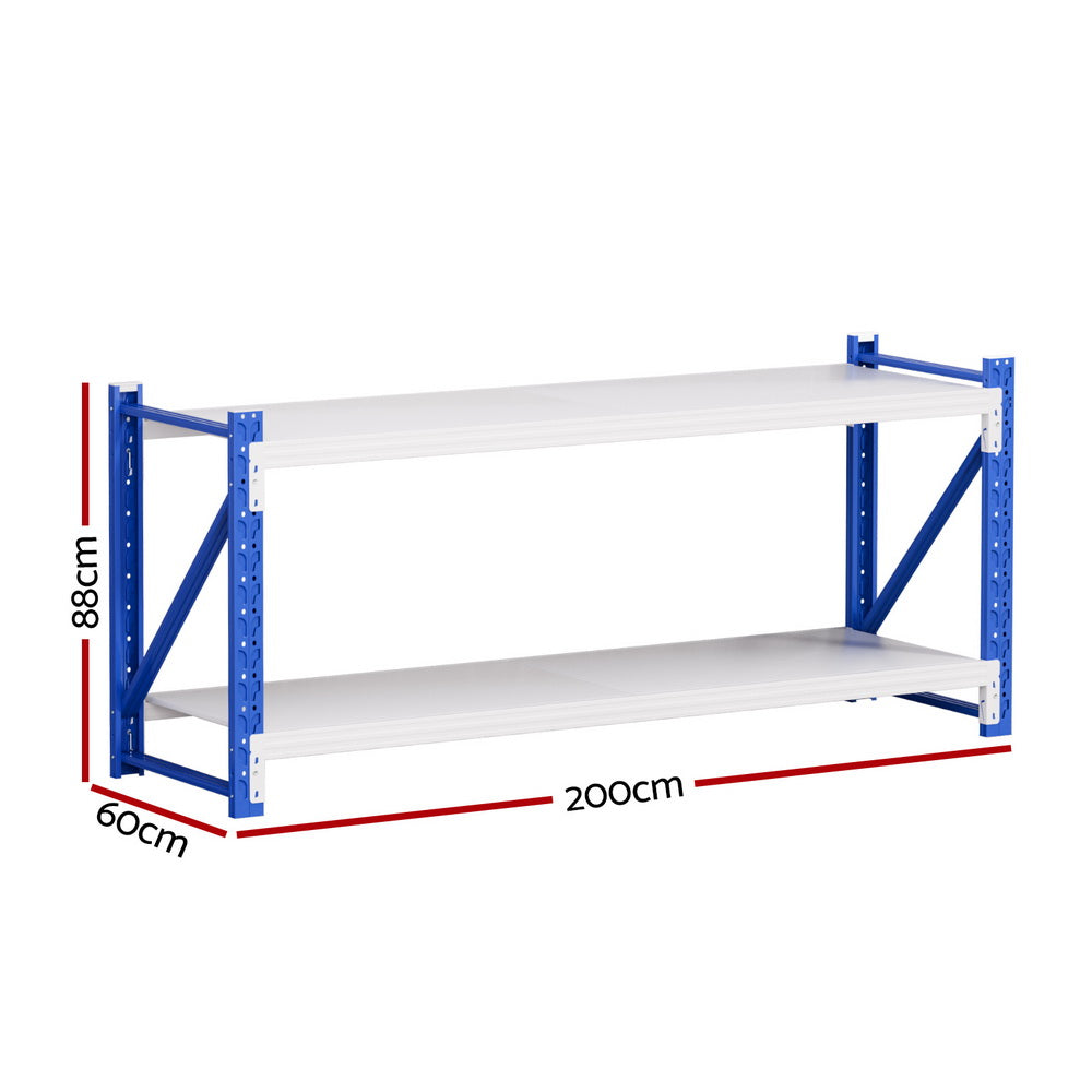 Wall Storage Racks: Giantz 2Mx0.9M Warehouse Shelving Garage Rack