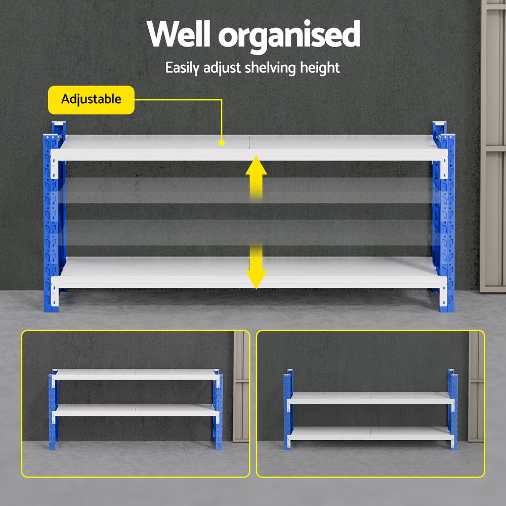 Wall Storage Racks: Giantz 2Mx0.9M Warehouse Shelving Garage Rack