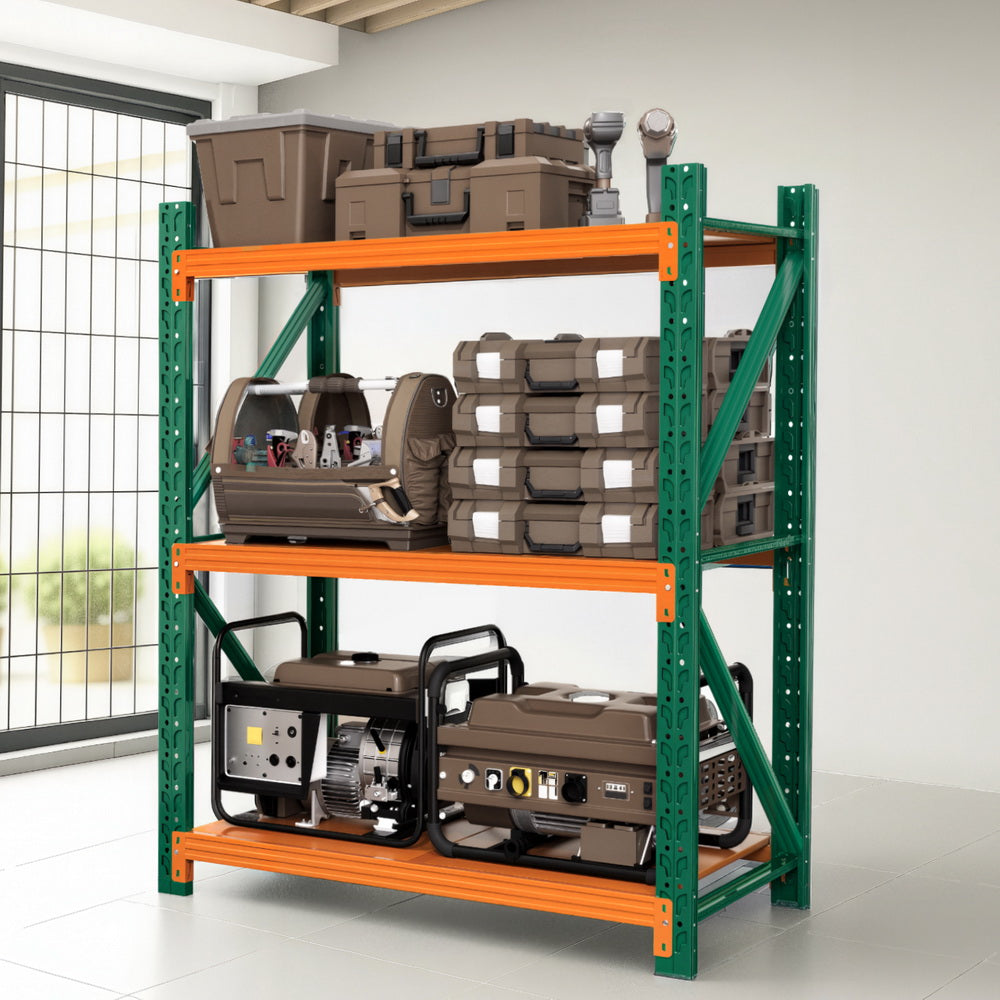Wall Storage Racks: Giantz 1.2Mx1.5M Garage Shelving Warehouse Rack