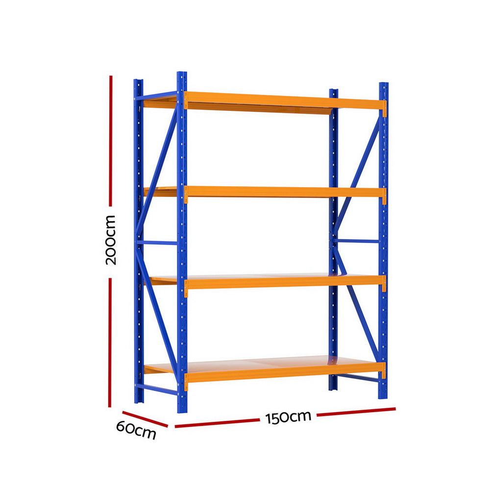 Utility Trolleys: Giantz 2Mx1.5M Warehouse Shelving Garage Rack
