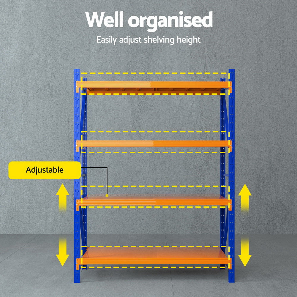 Utility Trolleys: Giantz 2Mx1.5M Warehouse Shelving Garage Rack