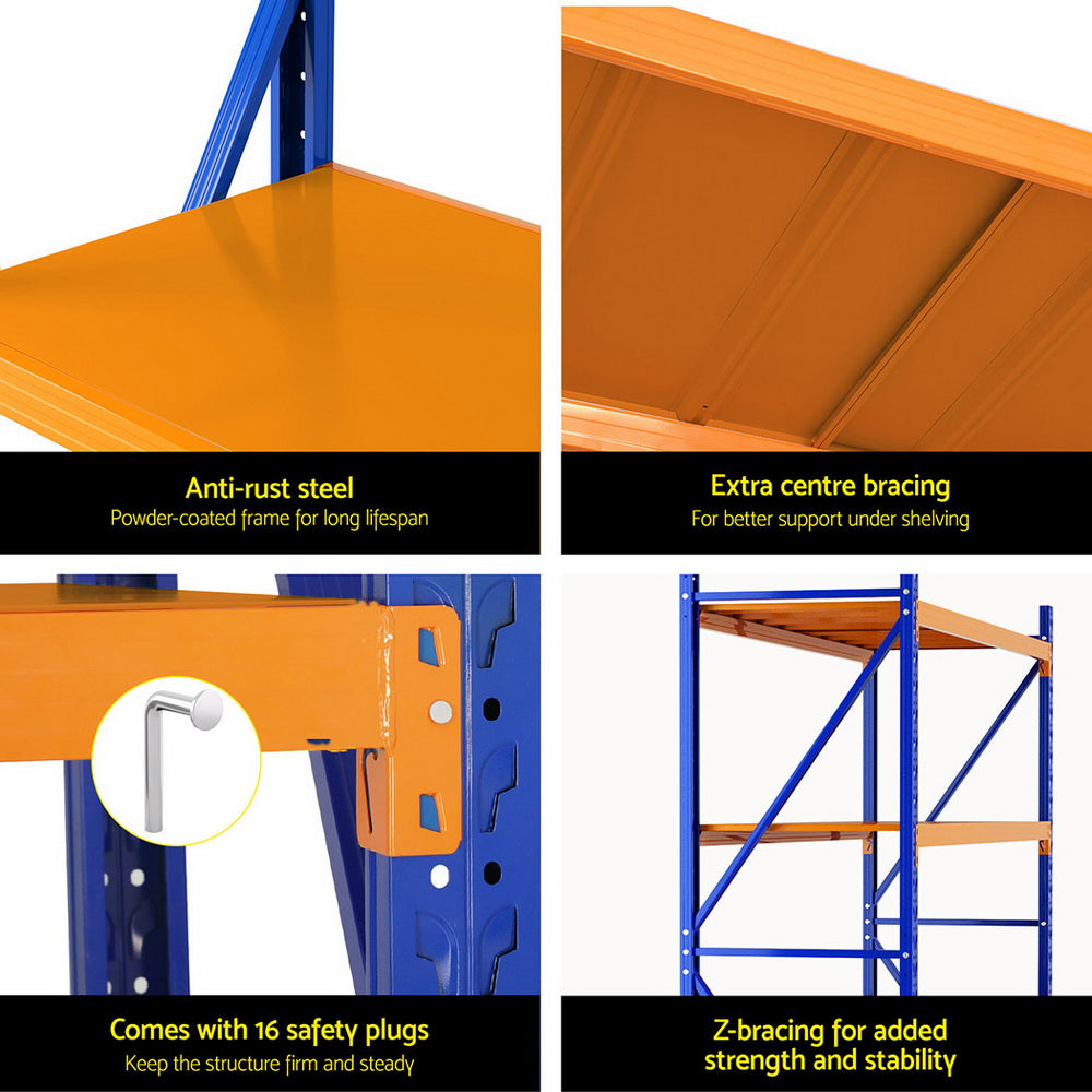 Utility Trolleys: Giantz 2Mx1.5M Warehouse Shelving Garage Rack