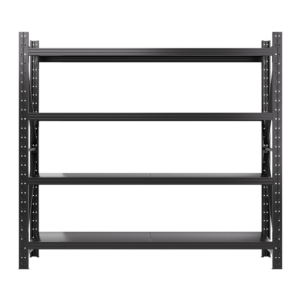 Wall Storage Racks: Giantz 2Mx1.8M Garage Shelving Warehouse Rack Pallet Racking Storage Shelf Black