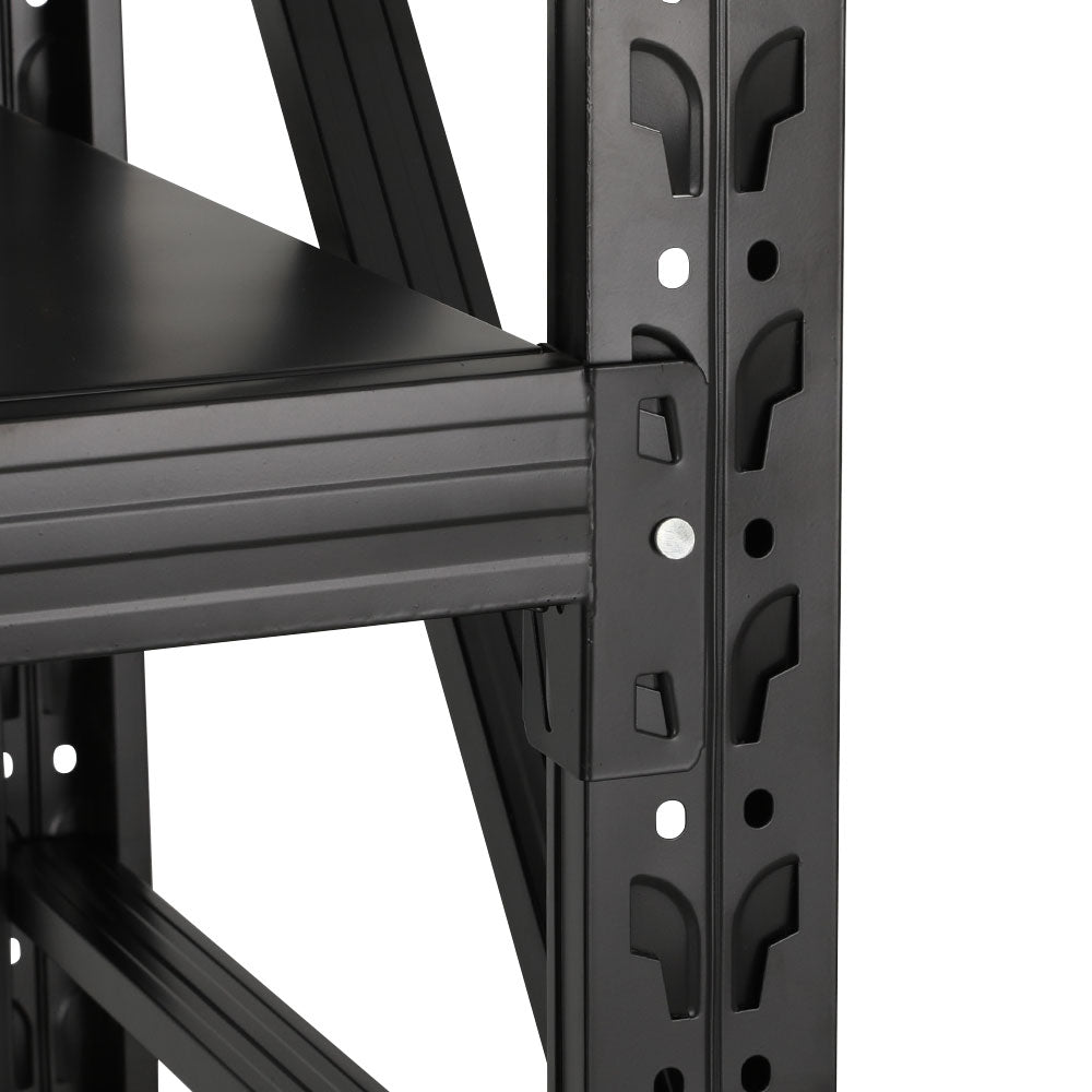 Wall Storage Racks: Giantz 2Mx1.8M Garage Shelving Warehouse Rack Pallet Racking Storage Shelf Black
