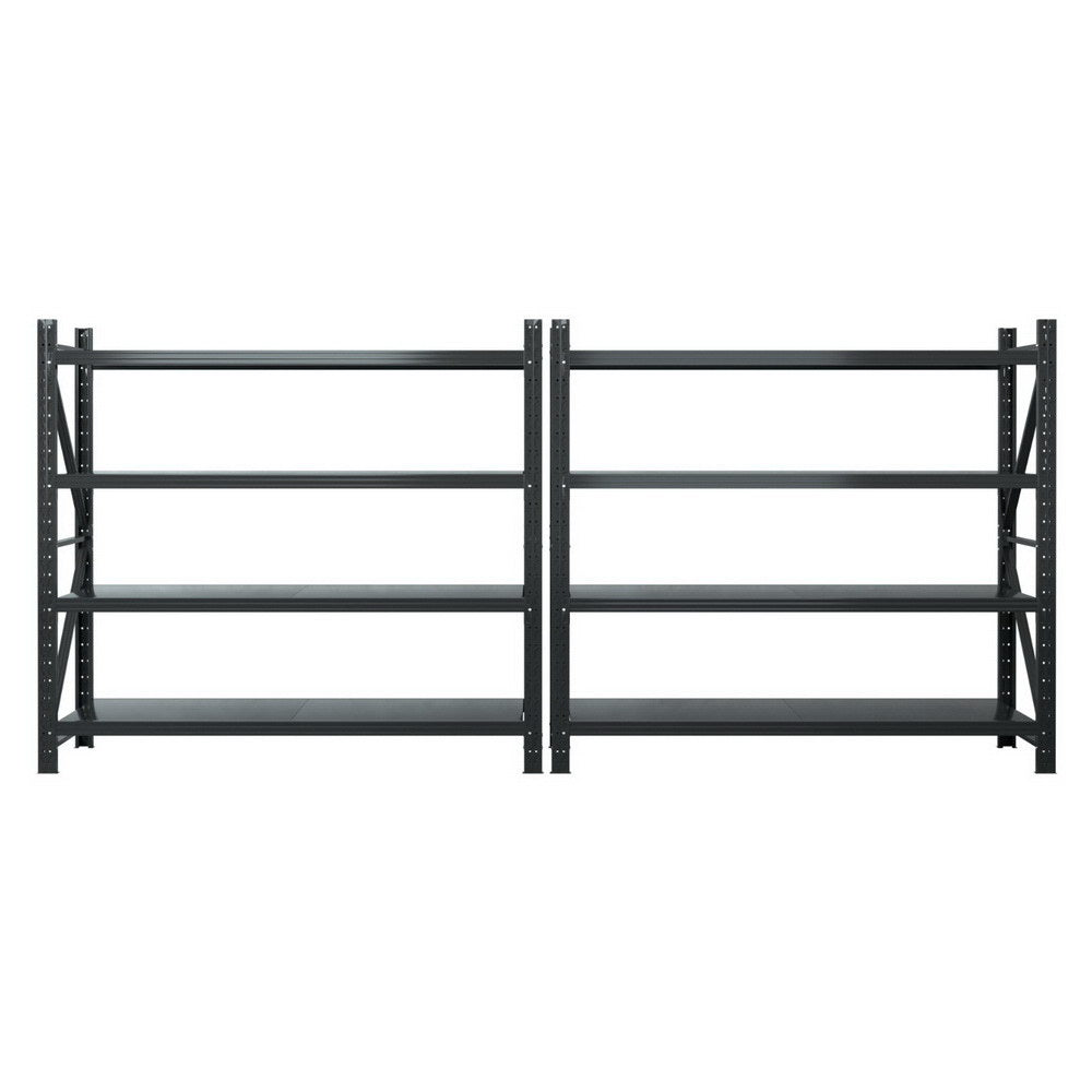 Wall Storage Racks: Giantz 4Mx1.8M Garage Shelving Warehouse Rack Black