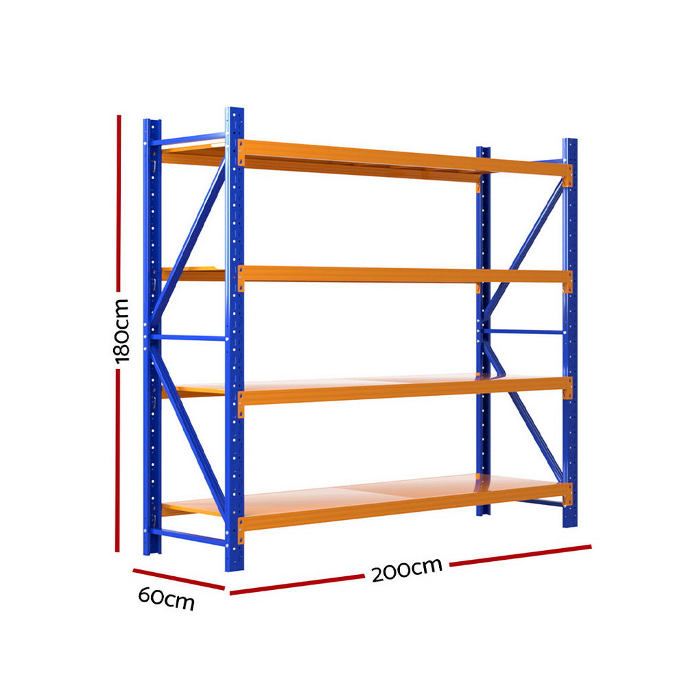 Utility Trolleys: Giantz 2Mx1.8M Warehouse Shelving Garage Rack