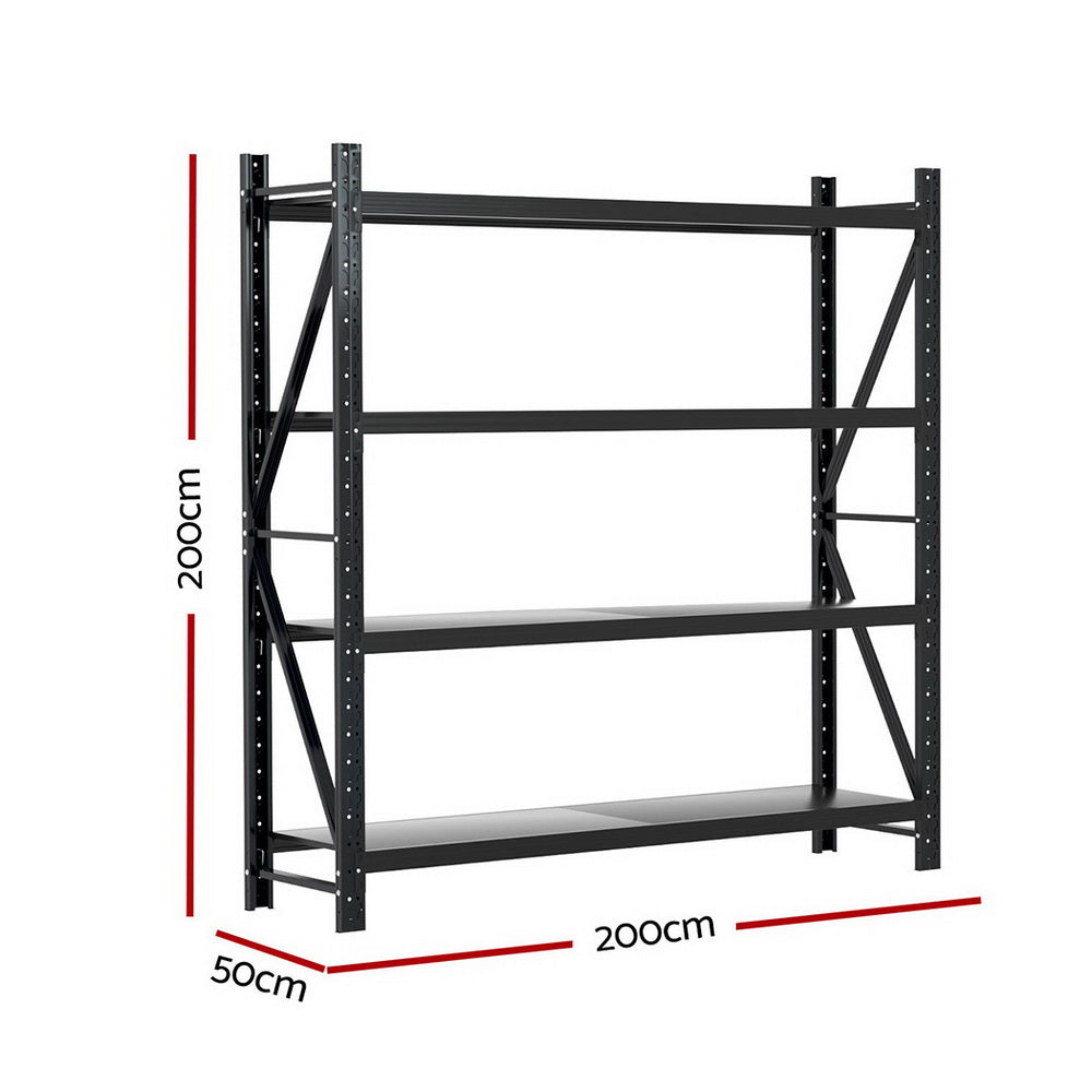 Utility Trolleys: Giantz 2Mx2M Warehouse Shelving Garage Rack