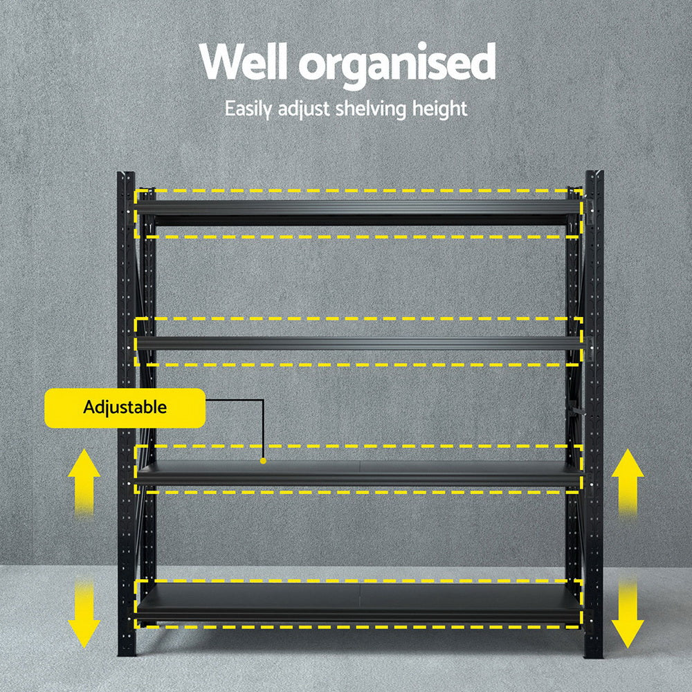 Utility Trolleys: Giantz 2Mx2M Warehouse Shelving Garage Rack