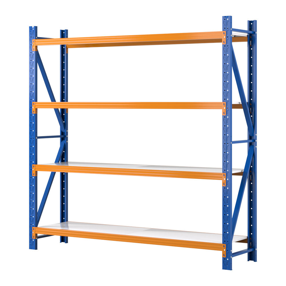 Wall Storage Racks: Giantz 2Mx2M Garage Shelving Warehouse Rack Pallet Racking Storage Shelf Blue