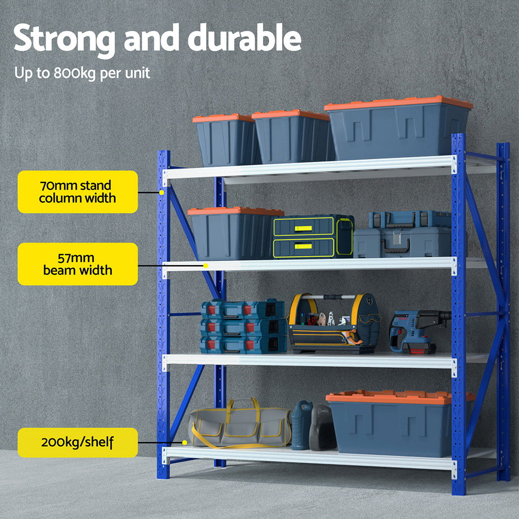 Utility Trolleys: Giantz 2Mx2M Warehouse Shelving Garage Rack