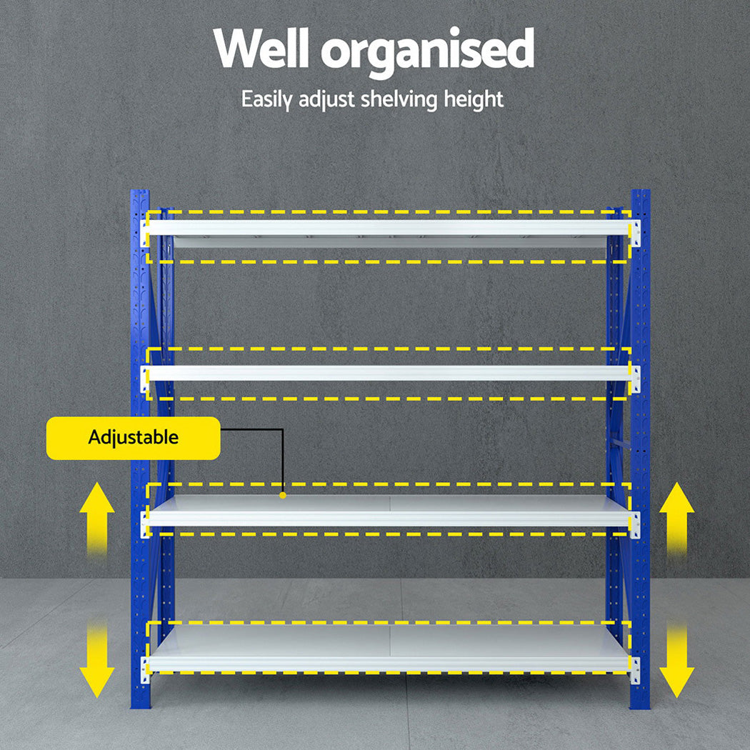 Utility Trolleys: Giantz 2Mx2M Warehouse Shelving Garage Rack
