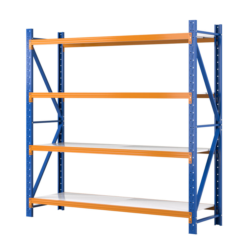 Wall Storage Racks: Giantz 2Mx2M Garage Shelving Warehouse Rack Pallet Racking Storage Shelf Blue
