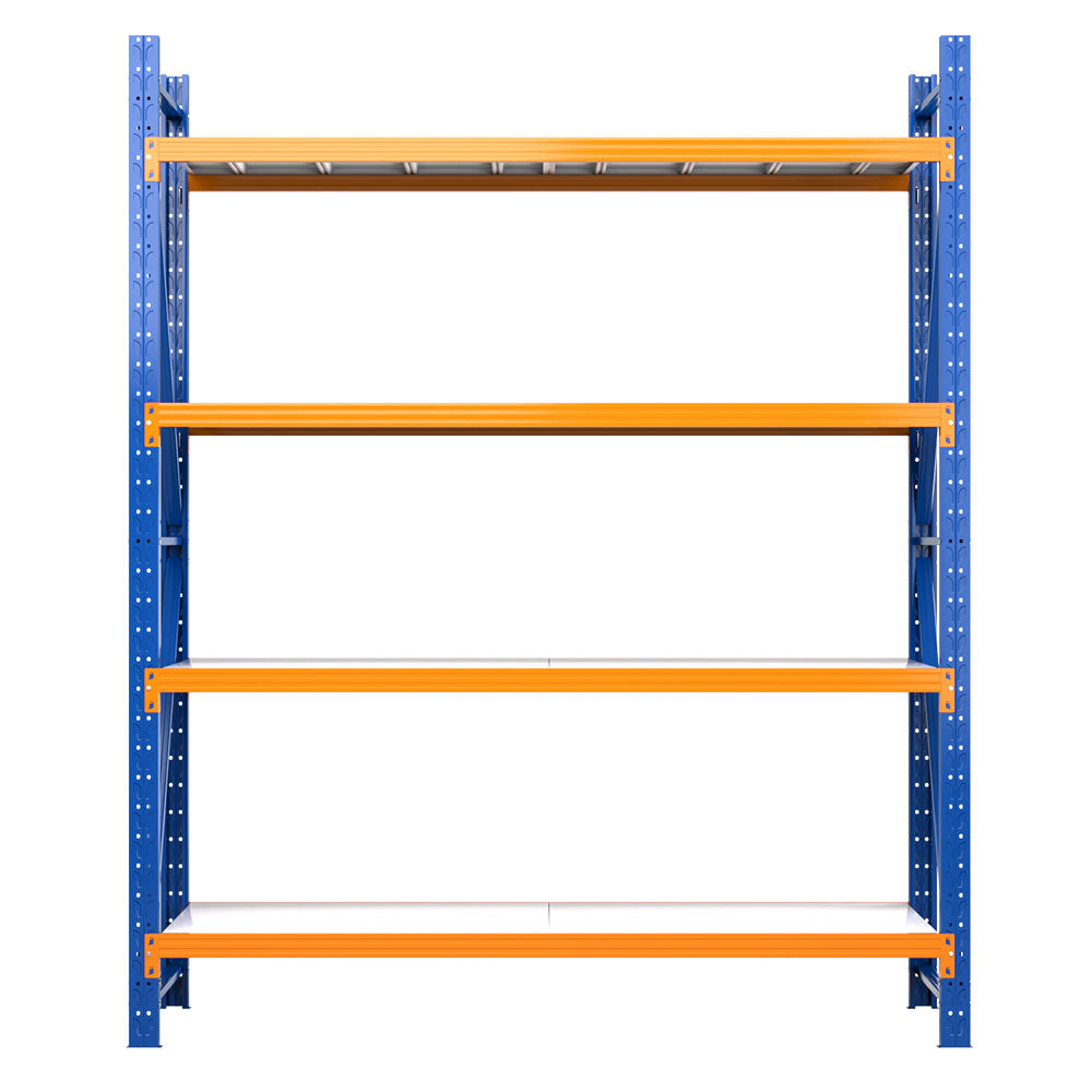 Wall Storage Racks: Giantz 2.4Mx2M Garage Shelving Warehouse Rack Pallet Racking Storage Shelf Blue