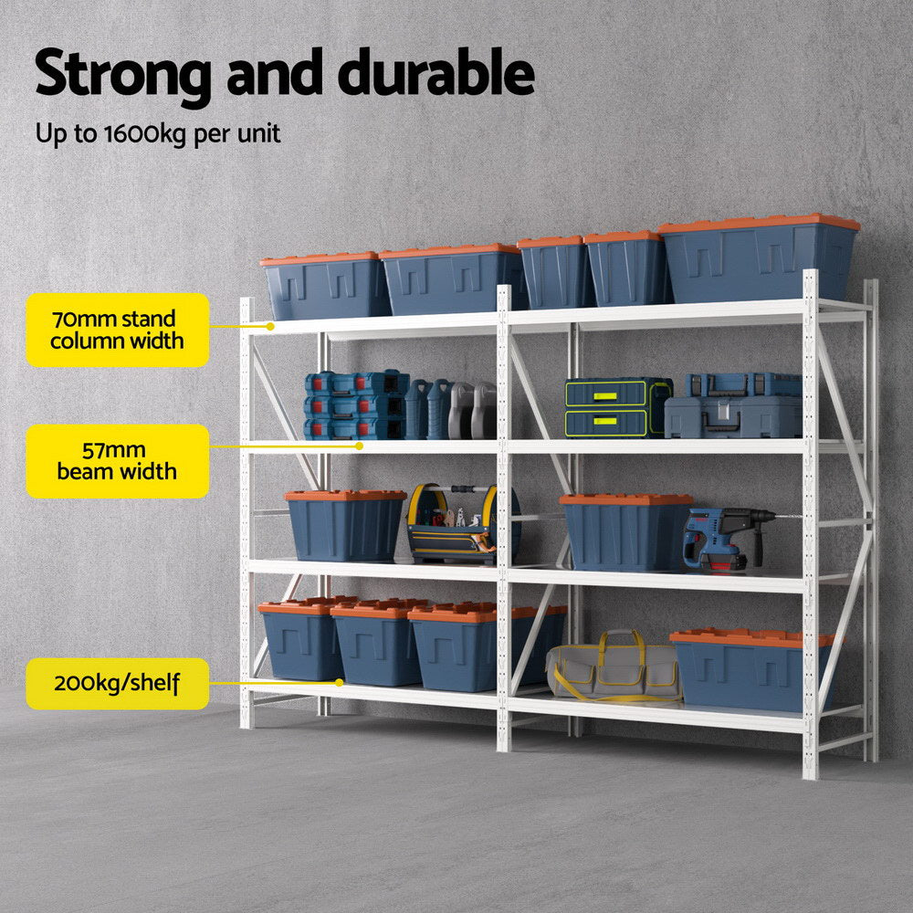 Wall Storage Racks: 3Mx2M Giantz Garage Shelving Warehouse Rack