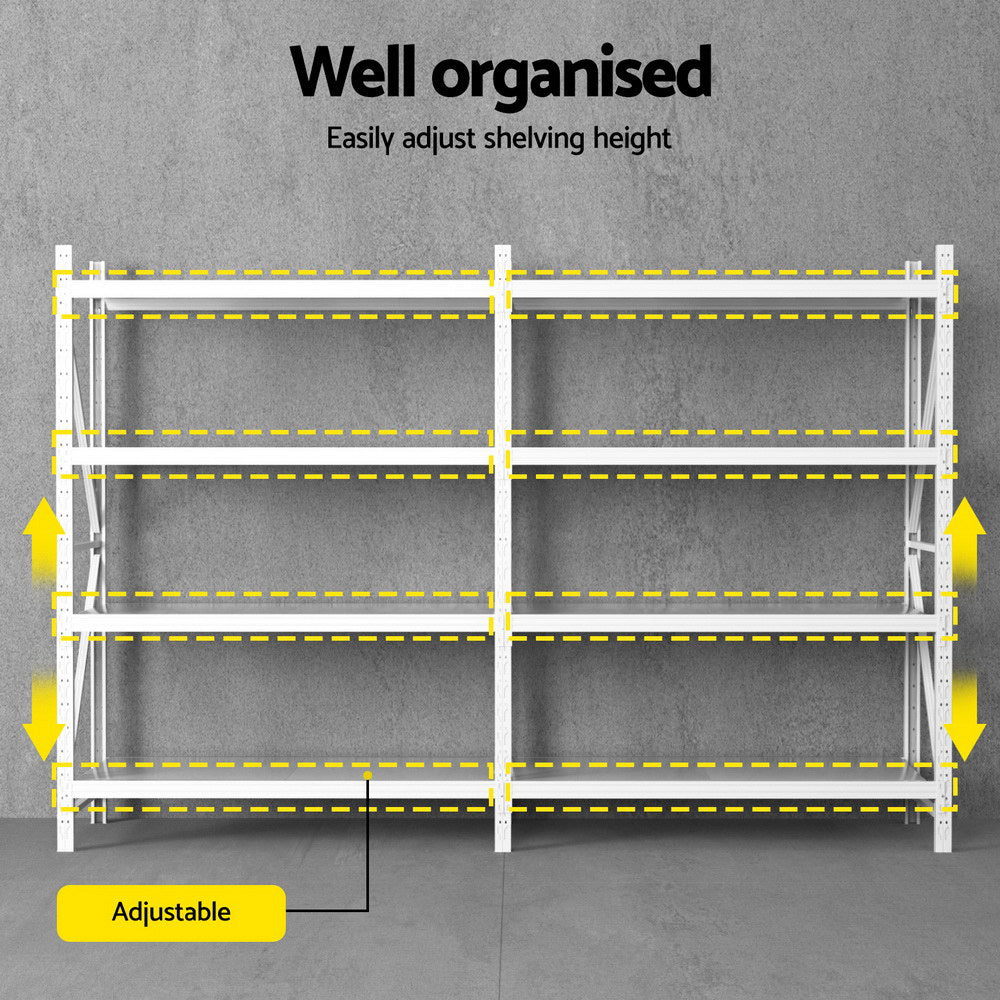 Wall Storage Racks: 3Mx2M Giantz Garage Shelving Warehouse Rack