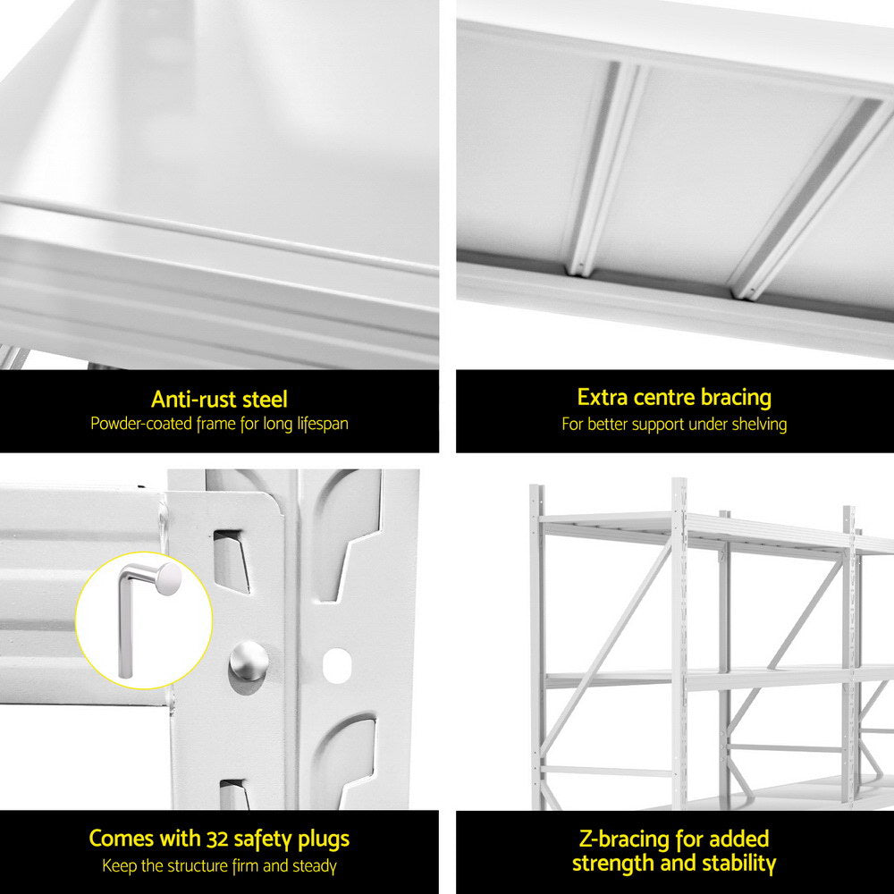 Wall Storage Racks: 3Mx2M Giantz Garage Shelving Warehouse Rack