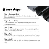 Automotive Decor: Giantz Window Tint Film Black Roll 15% VLT Home 152cm X 30m Tinting Tools Kit