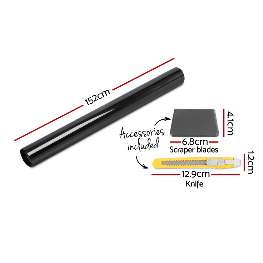 Automotive Decor: Giantz Window Tint Film Black Commercial Car Auto House Glass 152cm x 30m VLT 35%