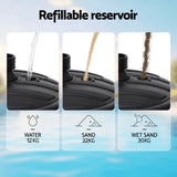 Umbrellas & Sunshades: Instahut Outdoor Umbrella Base Weight Round Plastic Pole Holder 35-38mm Beach