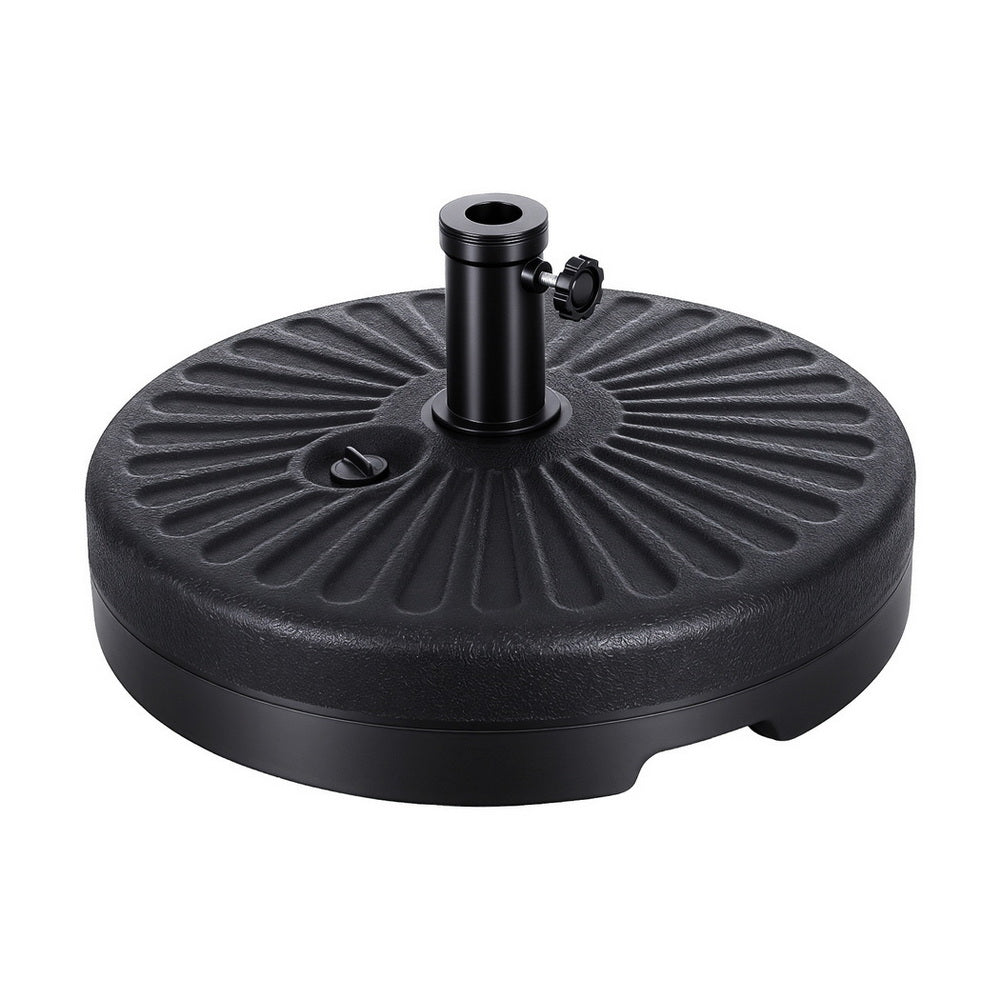Umbrellas & Sunshades: Instahut Outdoor Umbrella Base Weight Round Plastic Pole Holder 30-48mm Beach