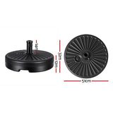 Umbrellas & Sunshades: Instahut Outdoor Umbrella Base Weight Round Plastic Pole Holder 30-48mm Beach