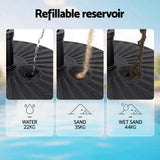 Umbrellas & Sunshades: Instahut Outdoor Umbrella Base Weight Round Plastic Pole Holder 30-48mm Beach