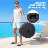 Umbrellas & Sunshades: Instahut Outdoor Umbrella Base Weight Round Plastic Pole Holder 30-48mm Beach