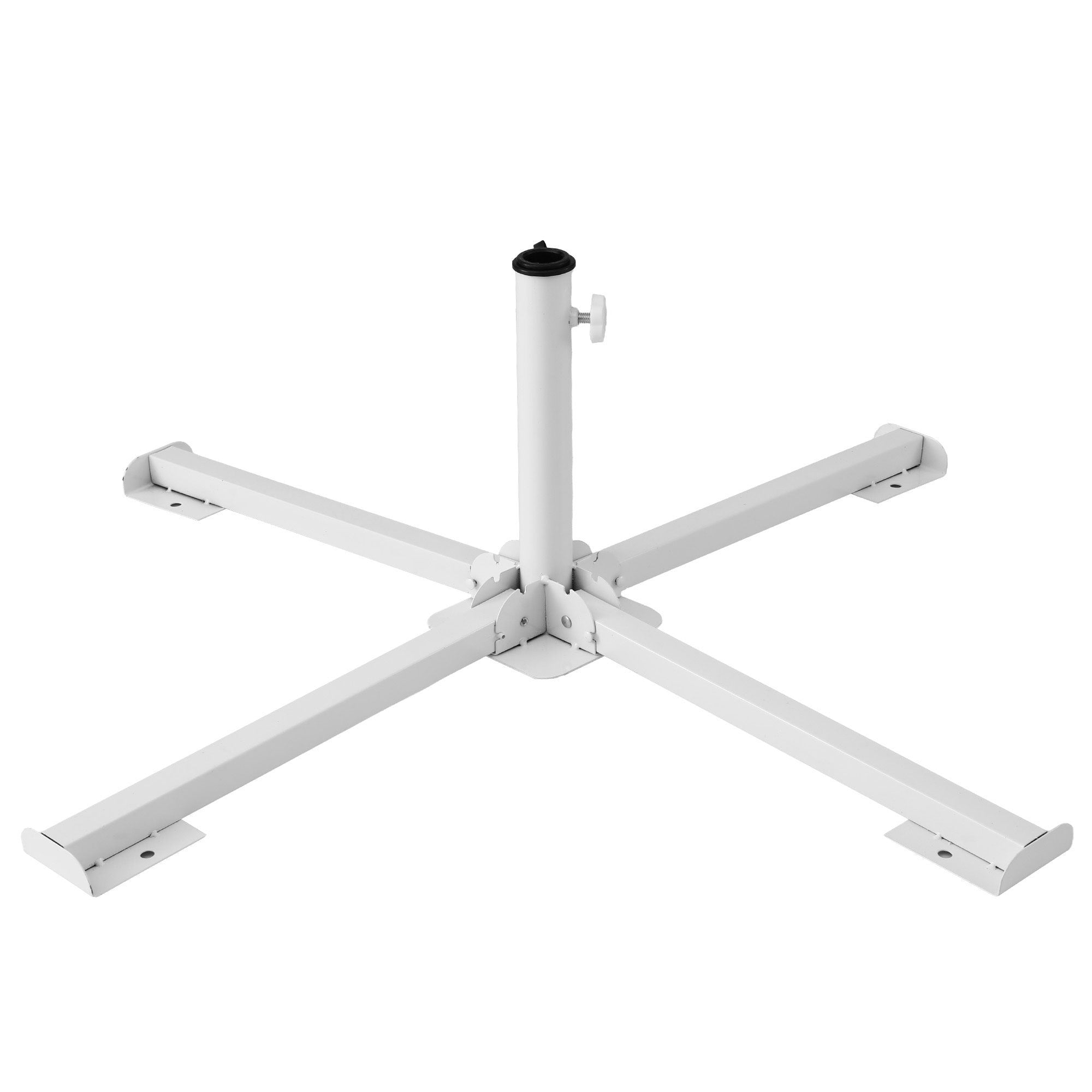 Instahut Outdoor Umbrellas Base Steel Umbrella Holder 25 to 35mm White
