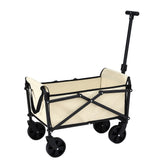 Spreaders & Wheelbarrows: Gardeon Garden Cart Folding Trolley Camping Wagon Barrow Outdoor Beach Beige