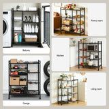 Kitchen Appliance Accessories: Artiss 4-Tier Kitchen Rack Microwave Bakers Storage Shelf with 3 Baskets Wheels
