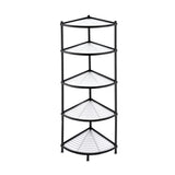 Kitchen Appliance Accessories: Artiss 5-Tier Kitchen Corner Shelf Rack Stand Microwave Metal Storage Shelves