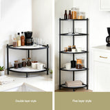 Kitchen Appliance Accessories: Artiss 5-Tier Kitchen Corner Shelf Rack Stand Microwave Metal Storage Shelves