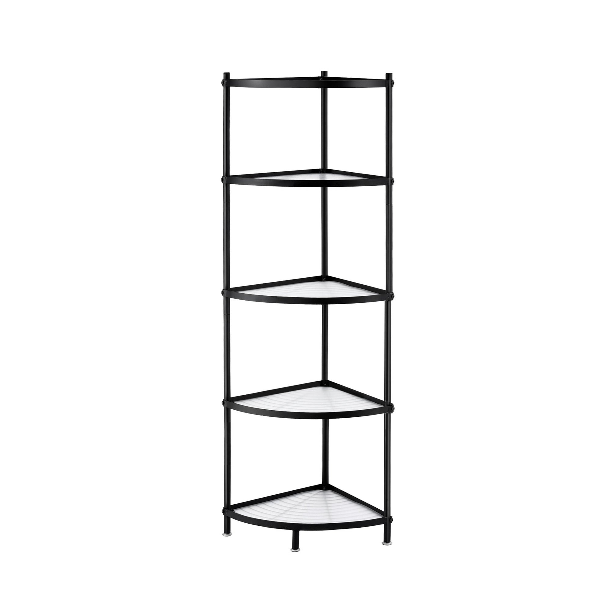 Kitchen Appliance Accessories: Artiss 5-Tier Kitchen Corner Shelf Rack Stand Microwave Metal Storage Shelves