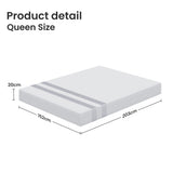 20cm Queen Reversible Gel Memory Foam Mattress BedStory Medium Soft & Firm